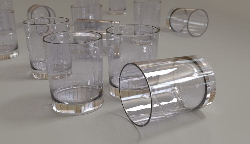 Vasos de cristal reutilizados como macetas decorativas
