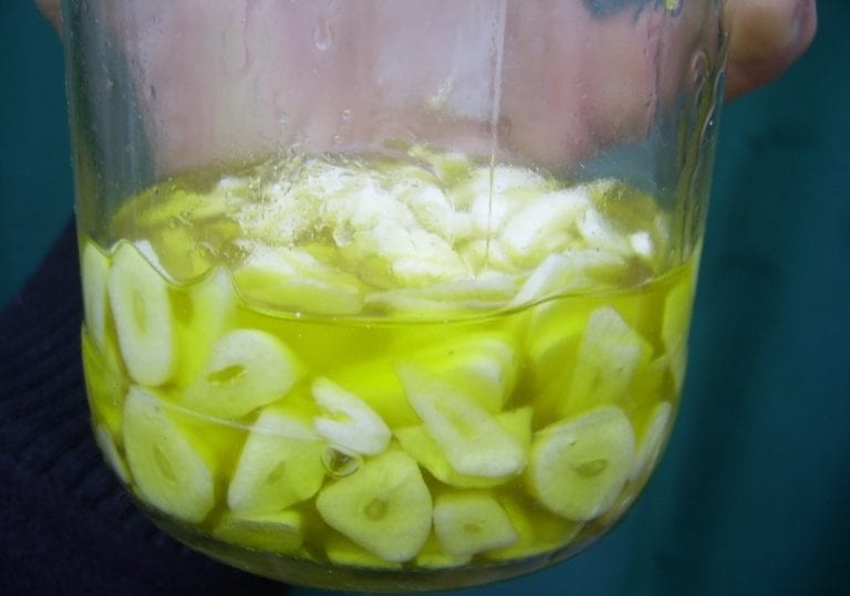Ajos utilizados como insecticida natural