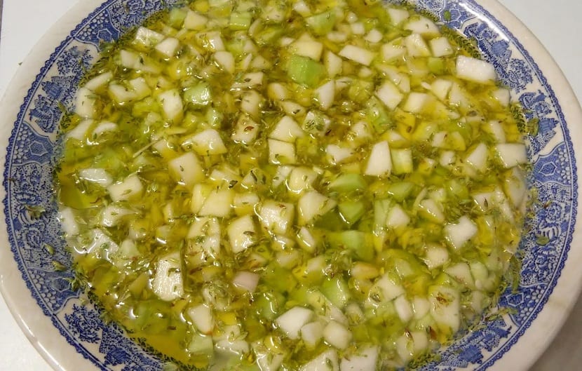 Gazpacho preparado con alficoz