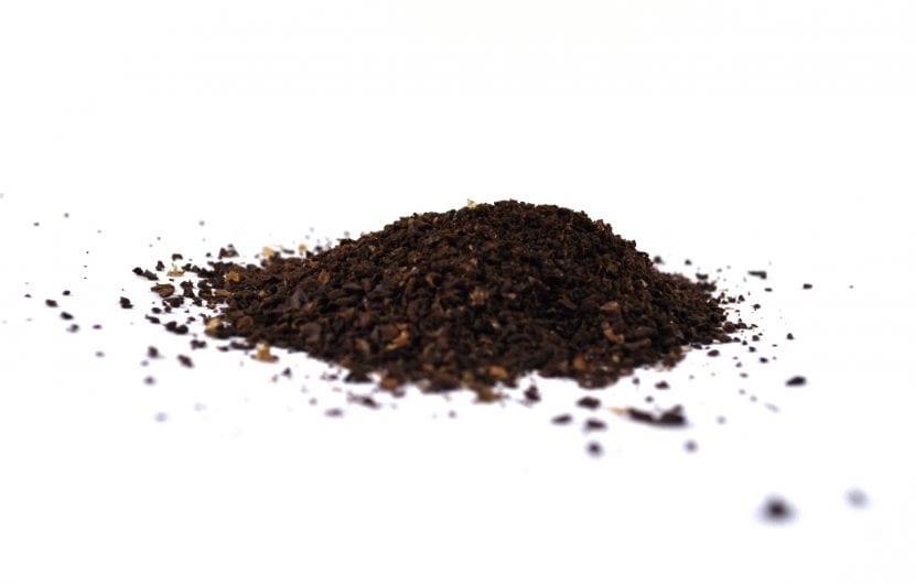 Posos de café usados como aporte de materia orgánica en el jardín