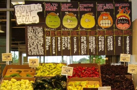 Chiles de distintas variedades y colores